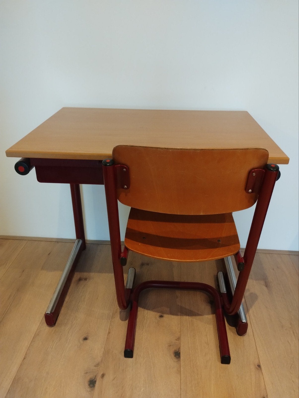 School tafeltje met lade en stoel, Ophalen, Gebruikt, Met lades, Kinderbureau
