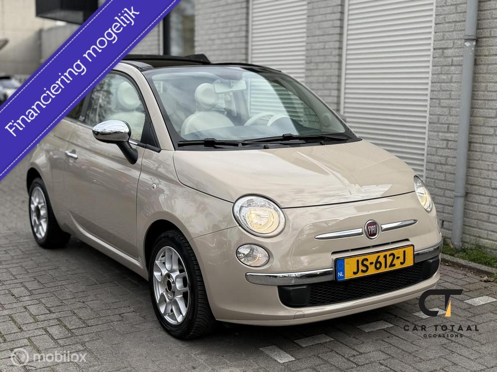 Fiat 500 1.2 Lounge|Cappuccino|AIRCO|PDC|, Auto's, Fiat, Gebruikt, 4 cilinders, Bruin, Leder