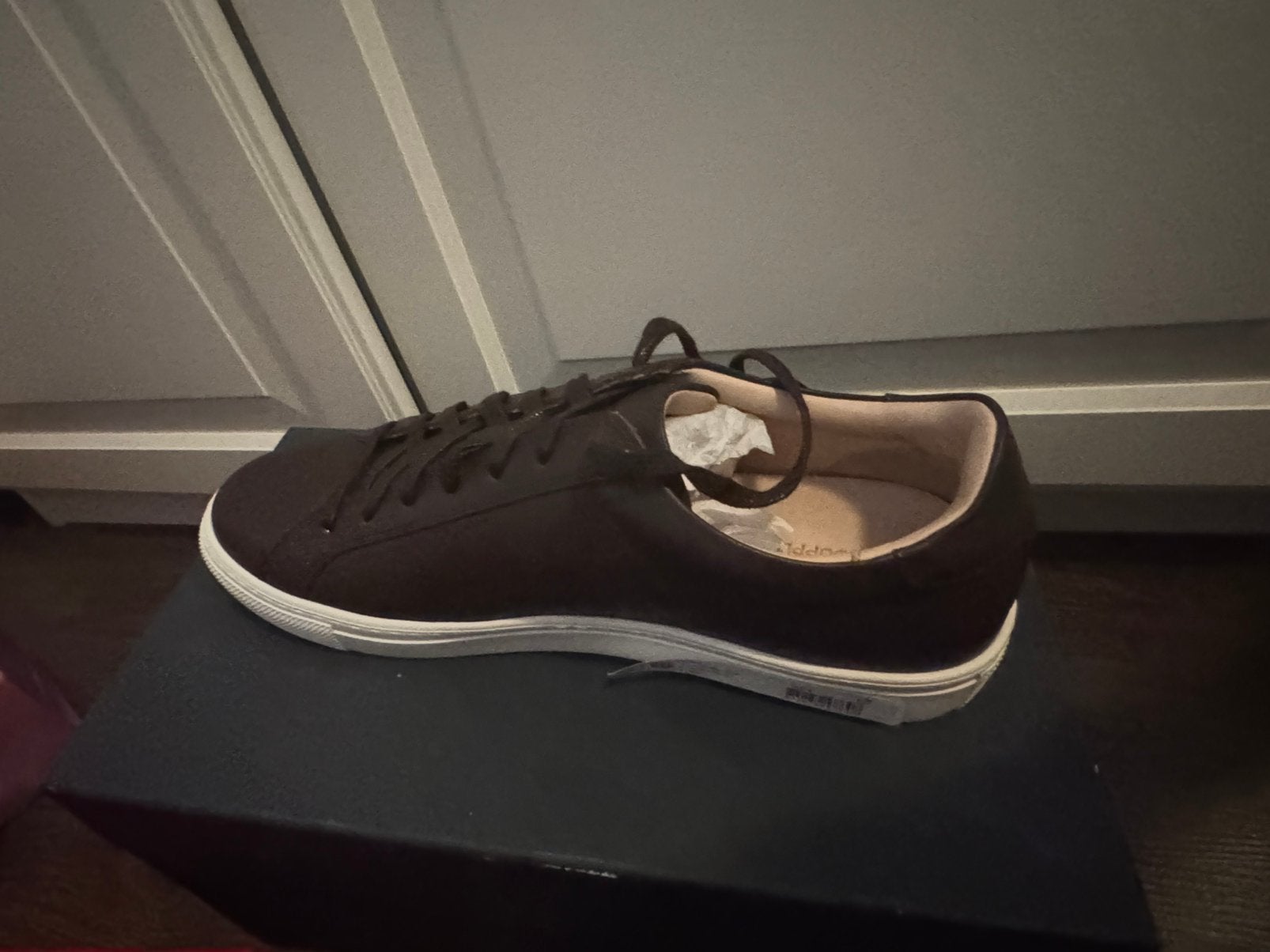 Suitsupply bruin blauw lederen sneaker nieuw ongedragen, Ophalen of Verzenden, Nieuw, Blauw