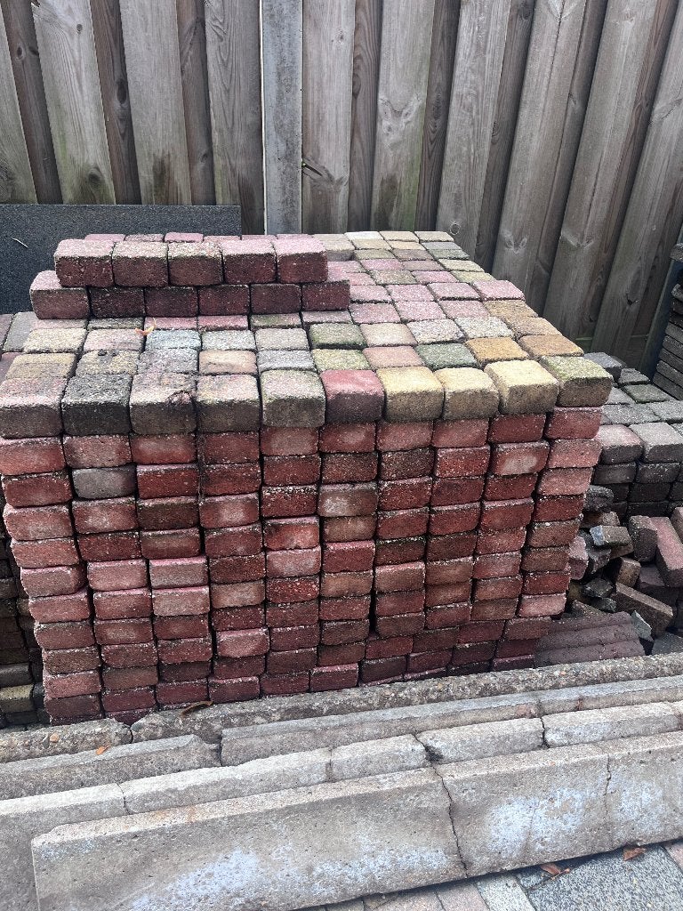Klingkers, Tuin en Terras, Tegels en Klinkers, Ophalen, Gebruikt, Beton, Klinkers