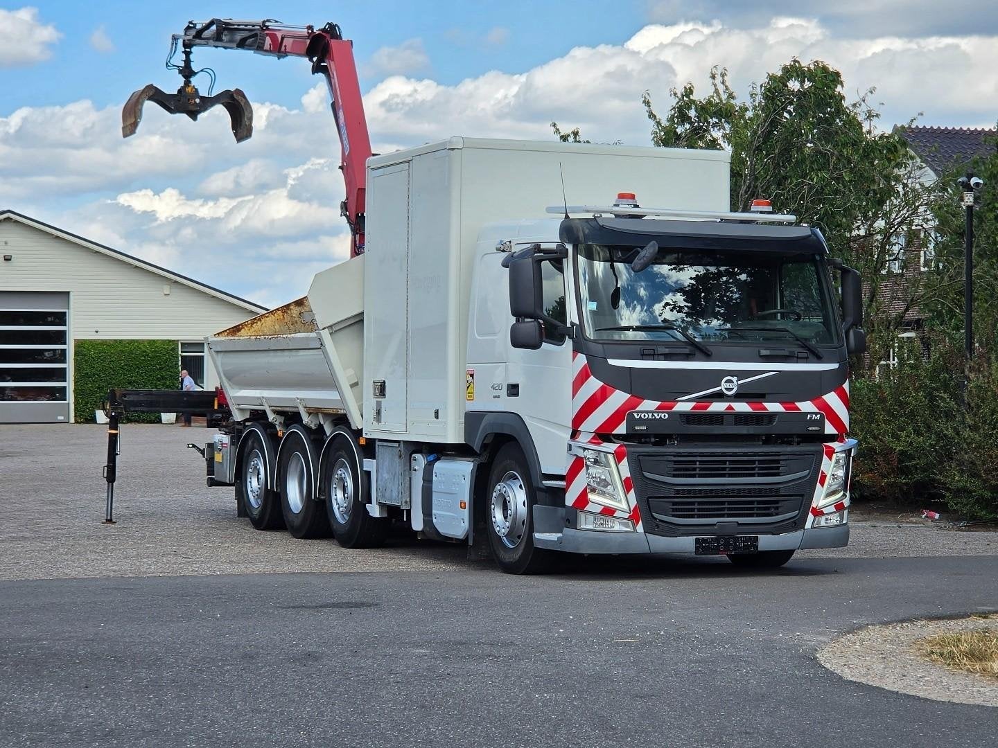 Volvo FM420 2x KRAAN/KIPPER EURO6!2030 ZERO EMISSIE!WATERWER, Automaat, Euro 6, Elektrische buitenspiegels, Overige brandstoffen