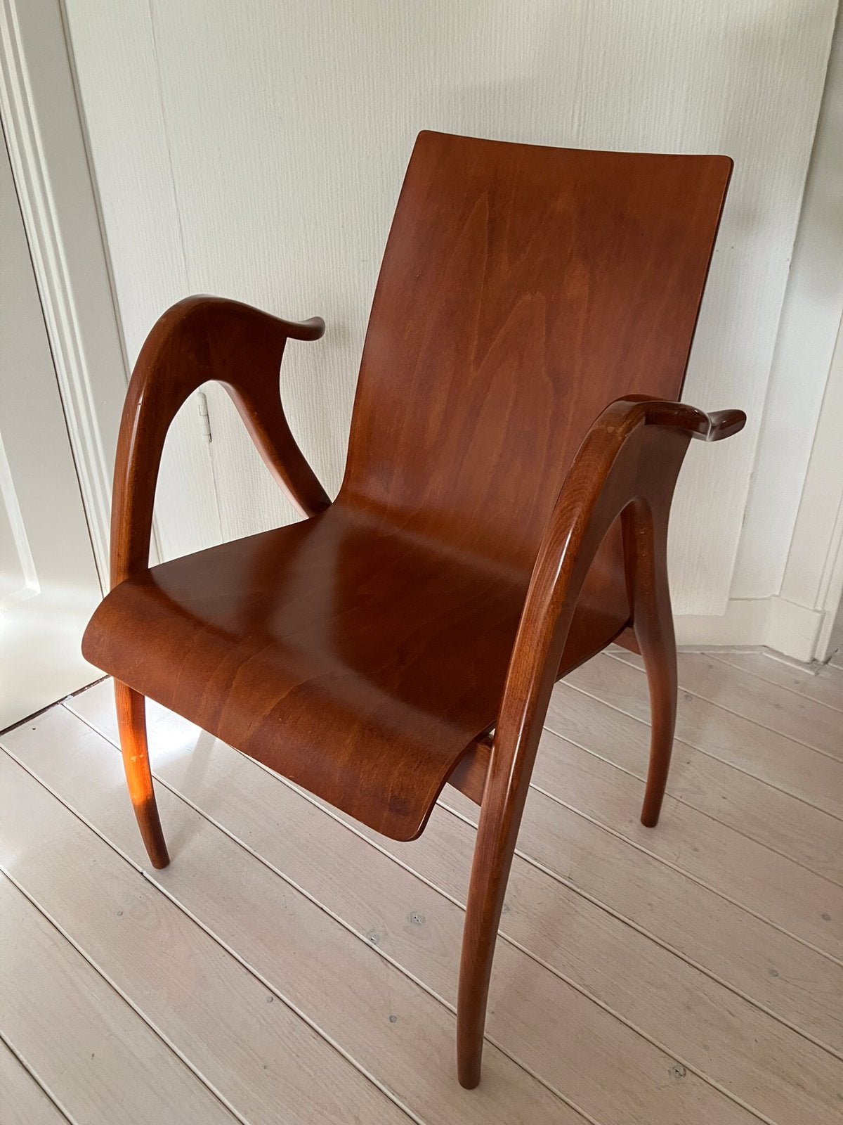 Vintage design stoel van Malatesta & Mason. Ontwerp 1950., Ophalen of Verzenden, Zo goed als nieuw, 75 tot 100 cm, 50 tot 75 cm