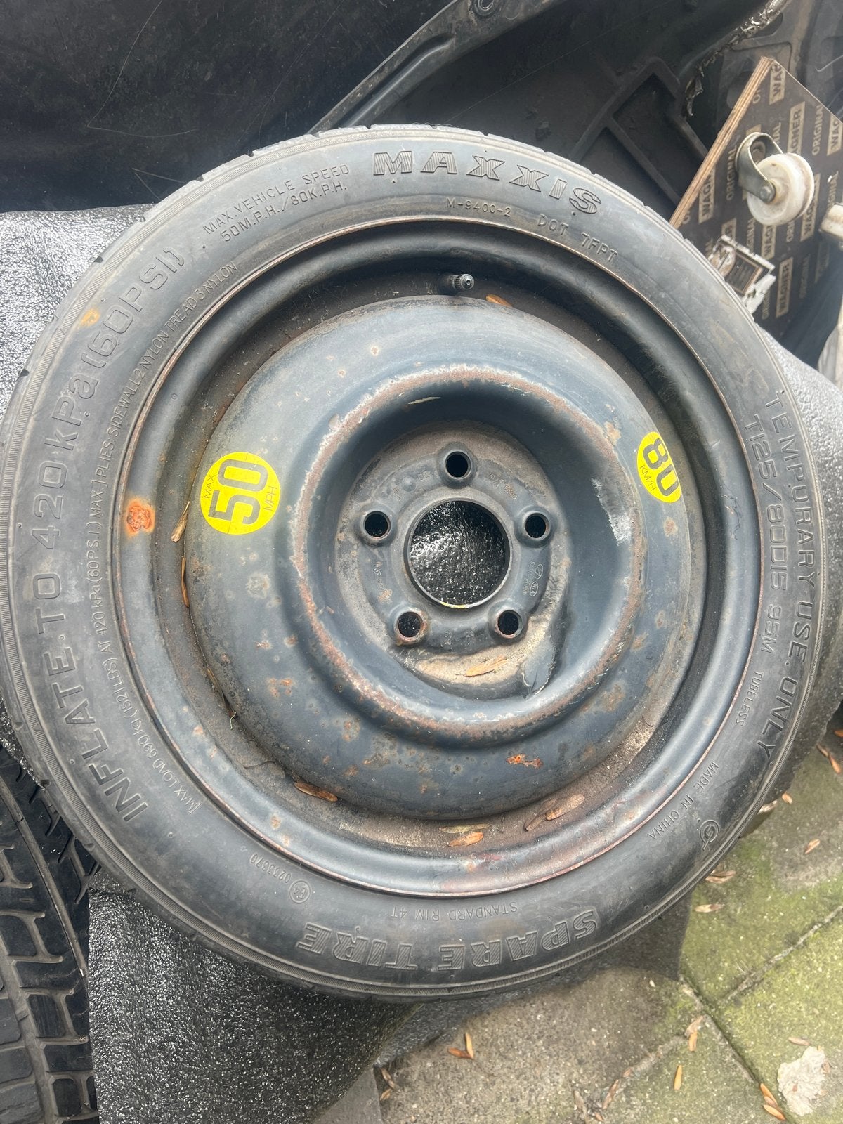 Reservewiel thuiskomer 15 inch voor Kia en hyundai, Ophalen, Gebruikt