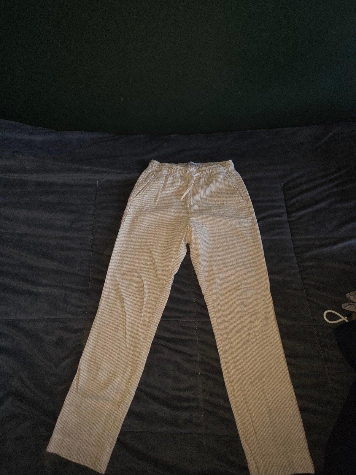 Zara gestreepte broek met trekkoord, Maat 38/40 (M), Ophalen of Verzenden, Zo goed als nieuw, Lang