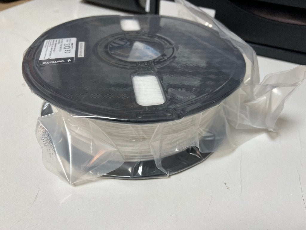 Gembird 3D Filament PLA 1,75 1kg WIT, S, Nieuw, Ophalen of Verzenden, S