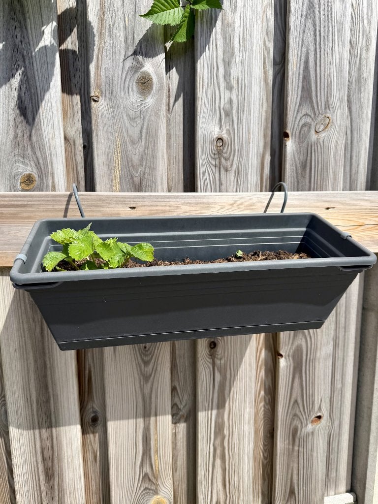 Balkonbak (9 stucks), Tuin en Terras, Bloembakken en Plantenbakken, Gebruikt, Minder dan 30 cm, Balkon, Rond