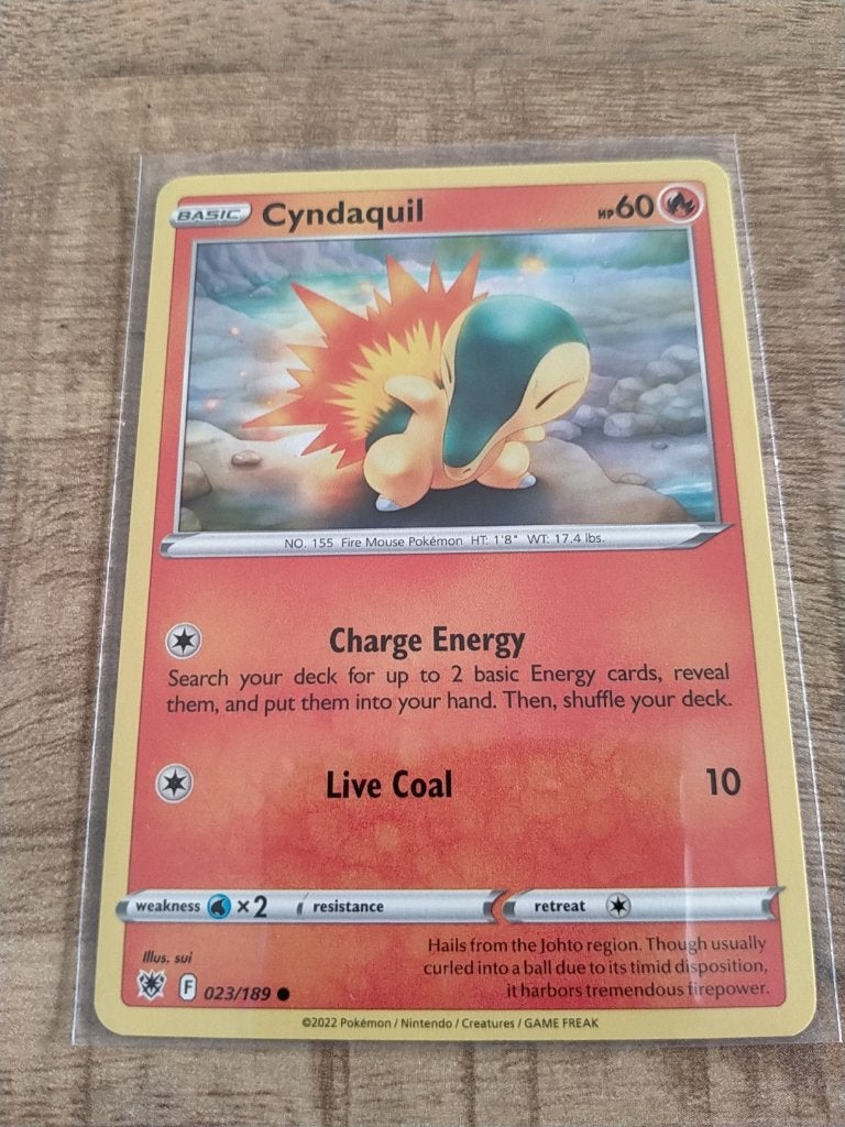 Pokemon Astral Radiance , Cyndaquil 23/189, Verzenden, Zo goed als nieuw, Losse kaart