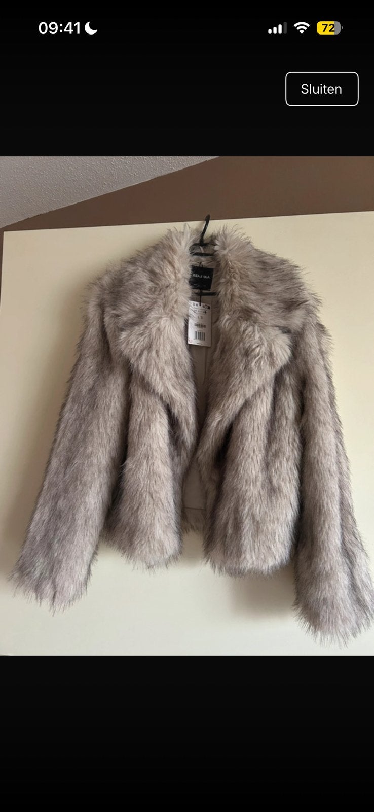 Bershka jas, Ophalen, Nieuw, Maat 42/44 (L), Beige