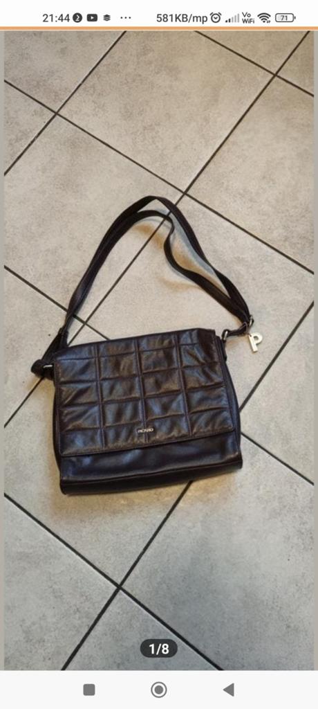 PIKARD mooie donkerbruin tas, Ophalen of Verzenden, Bruin, Handtas