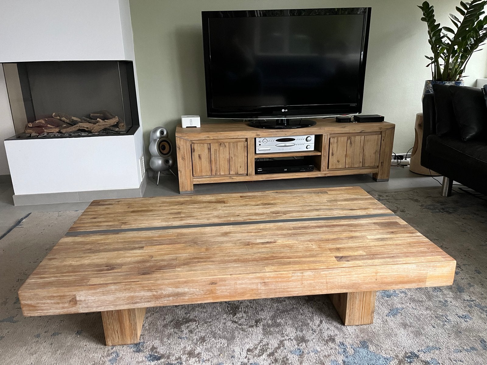 Robuuste Xooon salontafel en TV meubel, Huis en Inrichting, Ophalen, Gebruikt, 100 tot 150 cm, 50 tot 100 cm