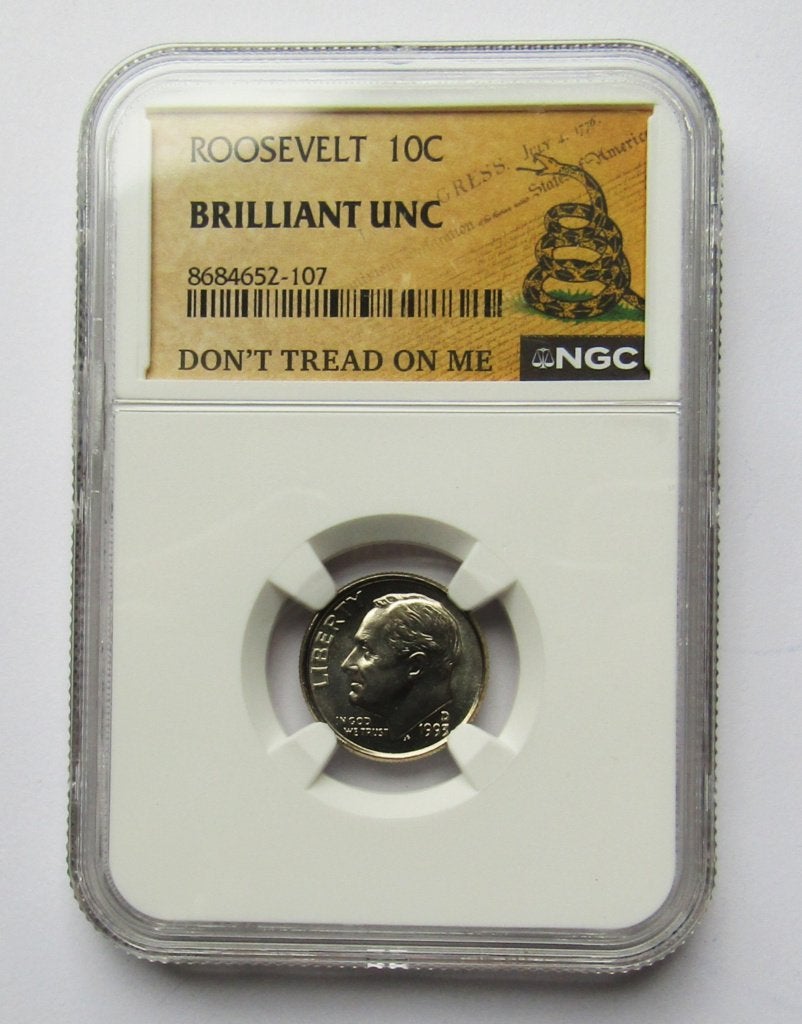 ** 1995-D - USA  - One Dime - Brilliant UNC -  Zie Slab  **, Postzegels en Munten, Verzenden, Noord-Amerika, Losse munt