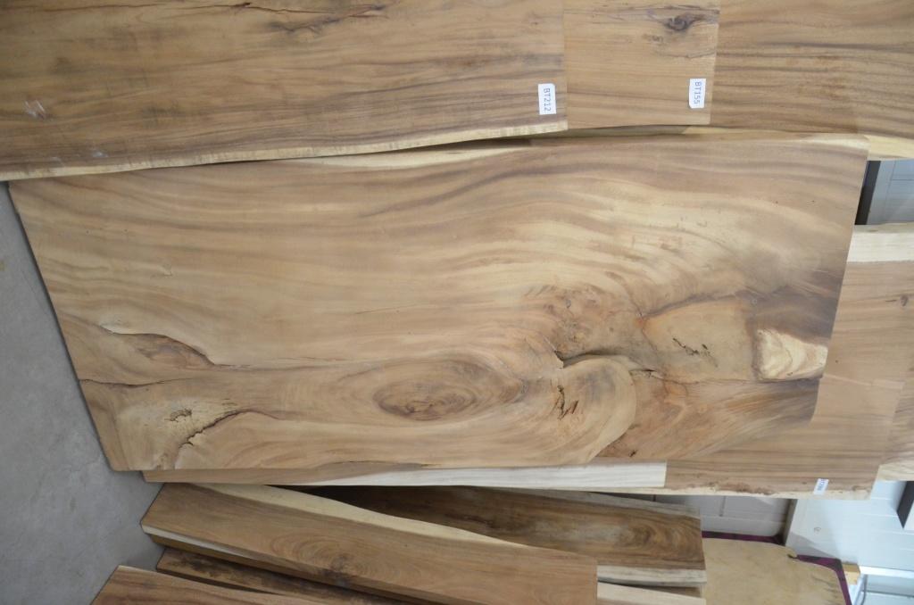 Boomstamtafel 220 cm suar -BT 213 - 2,2 meter boomstamtafel, Verzenden, Nieuw, Hout