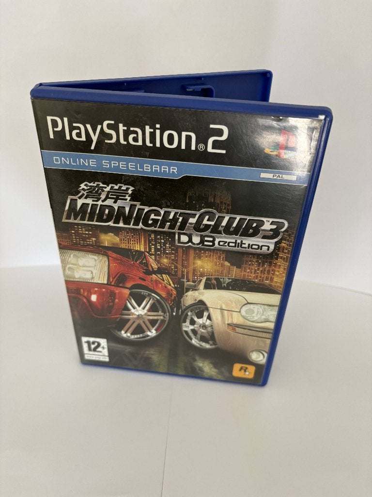 Midnight Club 3: DUB Edition PS2 Compleet CIB, Spelcomputers en Games, 1 speler, Racen en Vliegen, Ophalen of Verzenden, Zo goed als nieuw