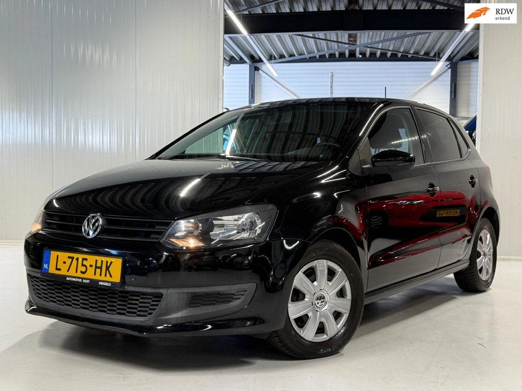 Volkswagen Polo 1.2-12V BlueMotion Airco|stoelverw. Carplay!, Voorwielaandrijving, Euro 5, Zwart, 1198 cc