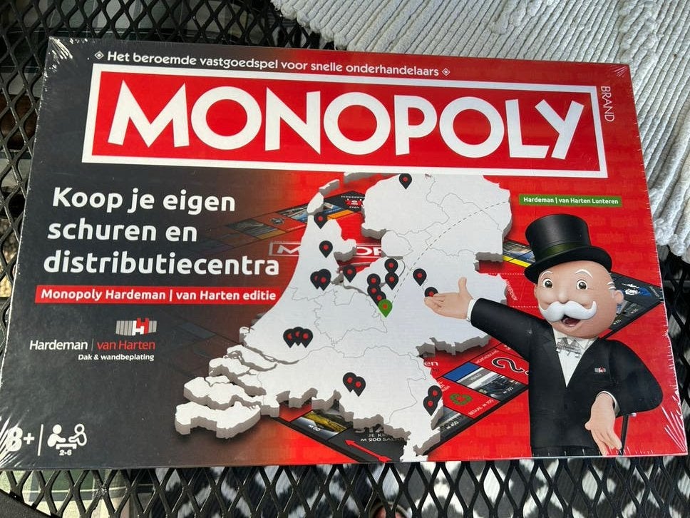 Monopoly Hardeman / Van Harten( nieuw en nog geseald), Ophalen of Verzenden, Nieuw