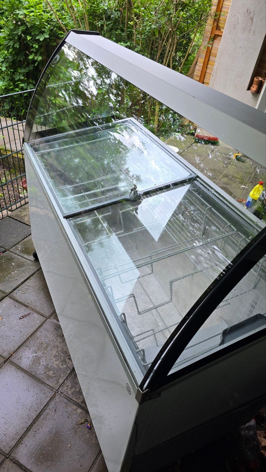 Mooie schepijskoelvitrine, werkt perfect, 85 tot 120 cm, Gebruikt, 200 liter of meer, 60 cm of meer