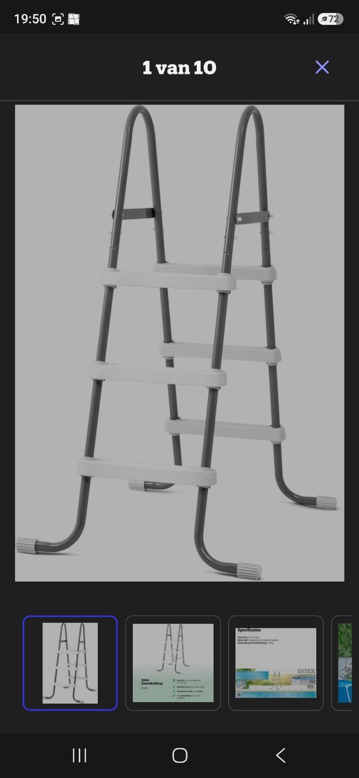 Nieuwe Intex zwembadtrap 91cm hoog, Ophalen