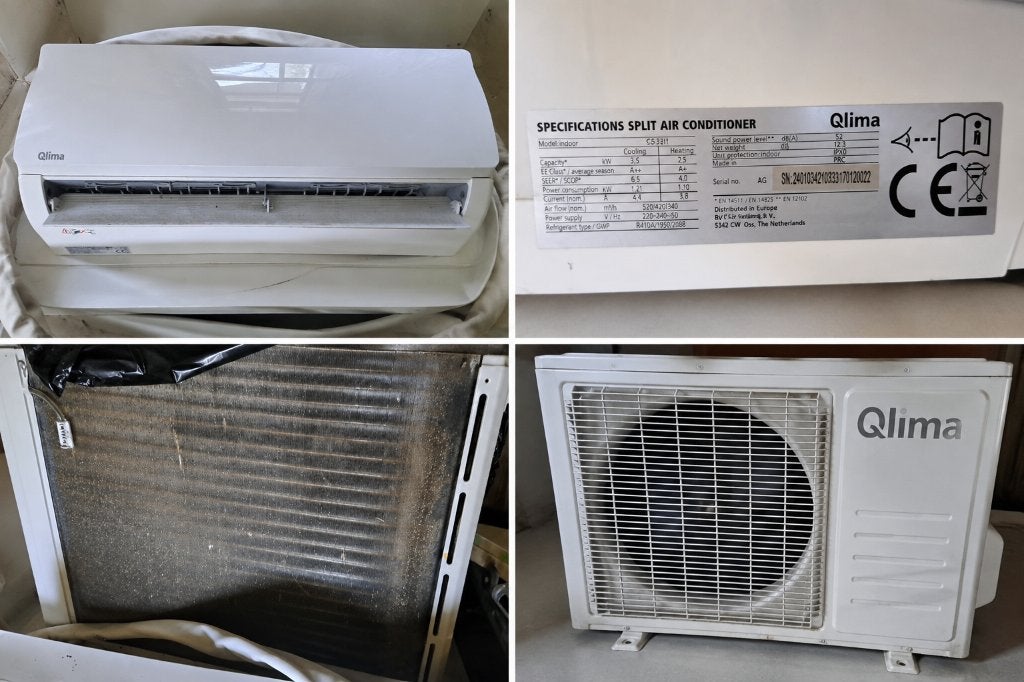 Qlima Split Airconditioner 3.5 kW – Koelen & Verwarmen, Ophalen, Gebruikt, Verwarmen, TJJ