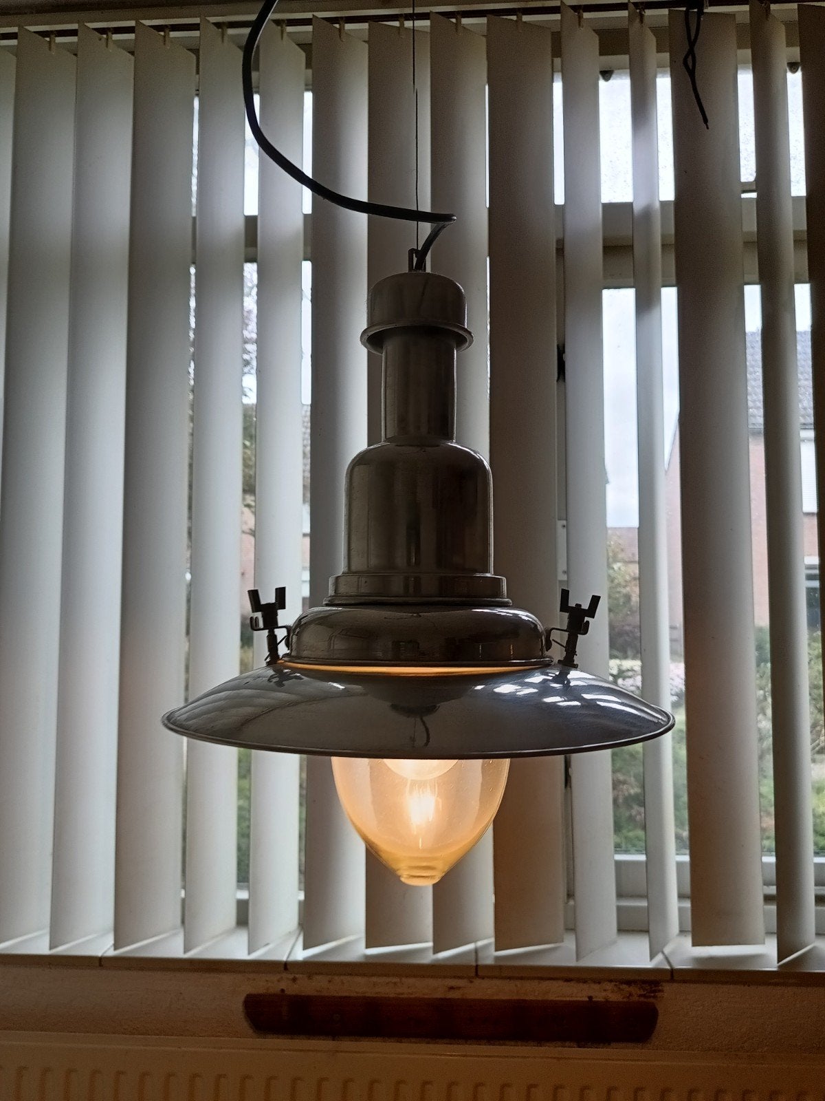 Ikea hanglamp - Industriële stijl, Zo goed als nieuw, Metaal, Industrieel, E27 (groot)