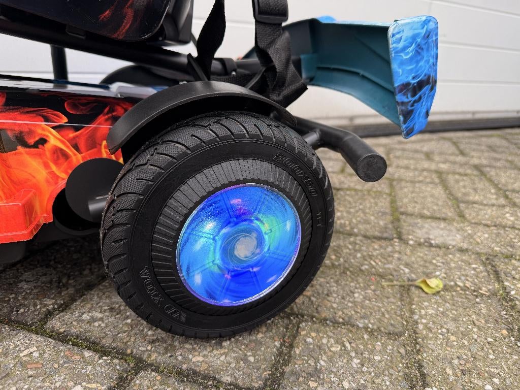 Elektrische skelter met vlammenprint Go kart, Ophalen of Verzenden, Nieuw