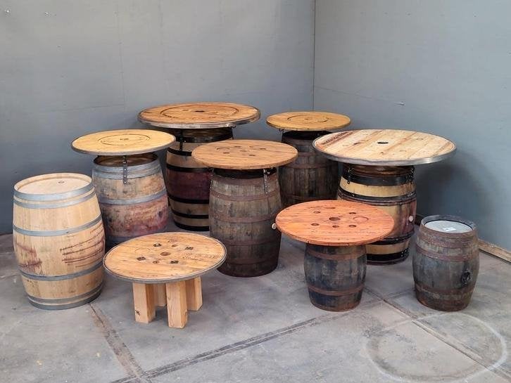 Whisky en- wijnvaten statafels, Huis en Inrichting, Niet ingevuld, Niet ingevuld, Ophalen of Verzenden, Zo goed als nieuw