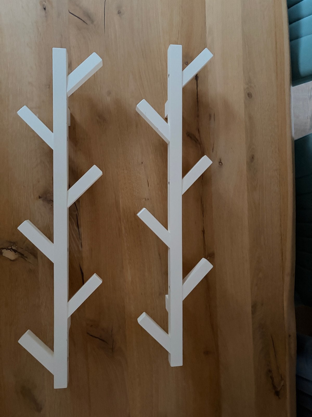 IKEA TJUSIG wandkapstokken (2 stuks), Zo goed als nieuw, Minder dan 100 cm, Hout, Ophalen