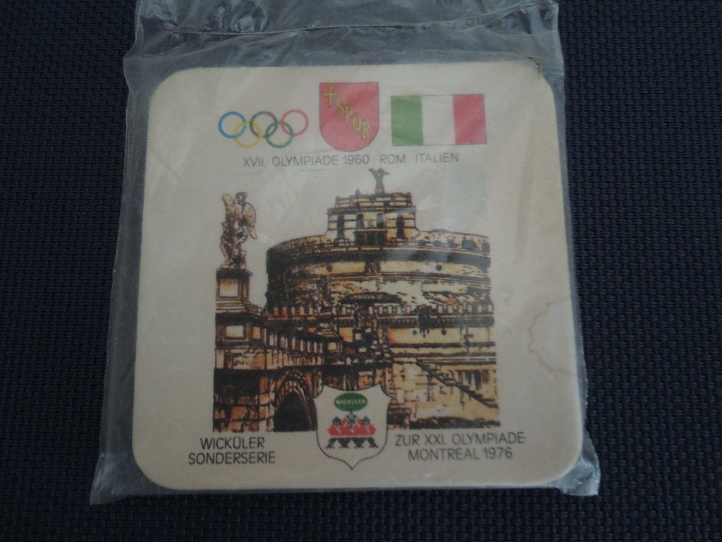 Zes bierviltjes van de Olympische Spelen in Rome in 1960, Verzamelen, Ophalen of Verzenden, Zo goed als nieuw, Overige sporten