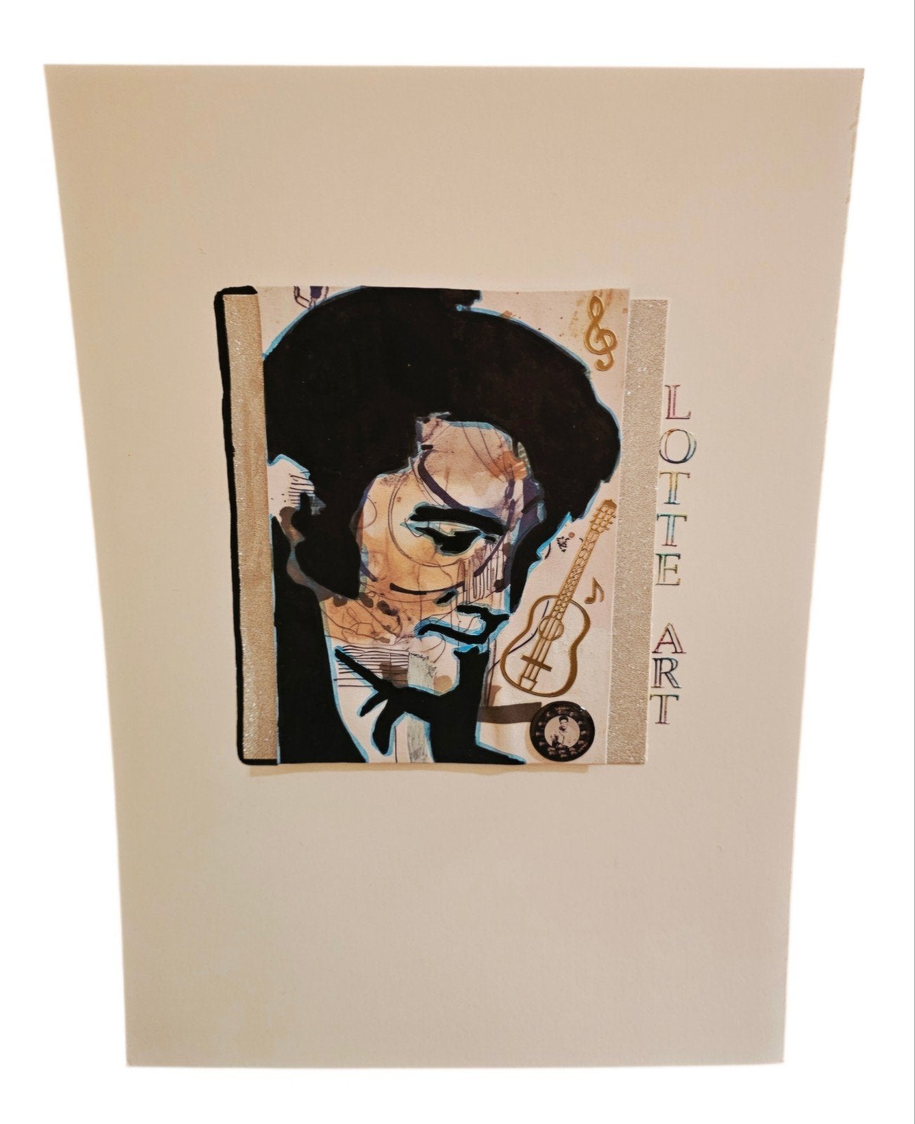 Handgemaakte Elvis Presley Kunstkaart/Collage, Ophalen of Verzenden