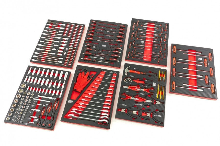 Vulling / inlay 262-delige PREMIUM voor gereedschapwagen