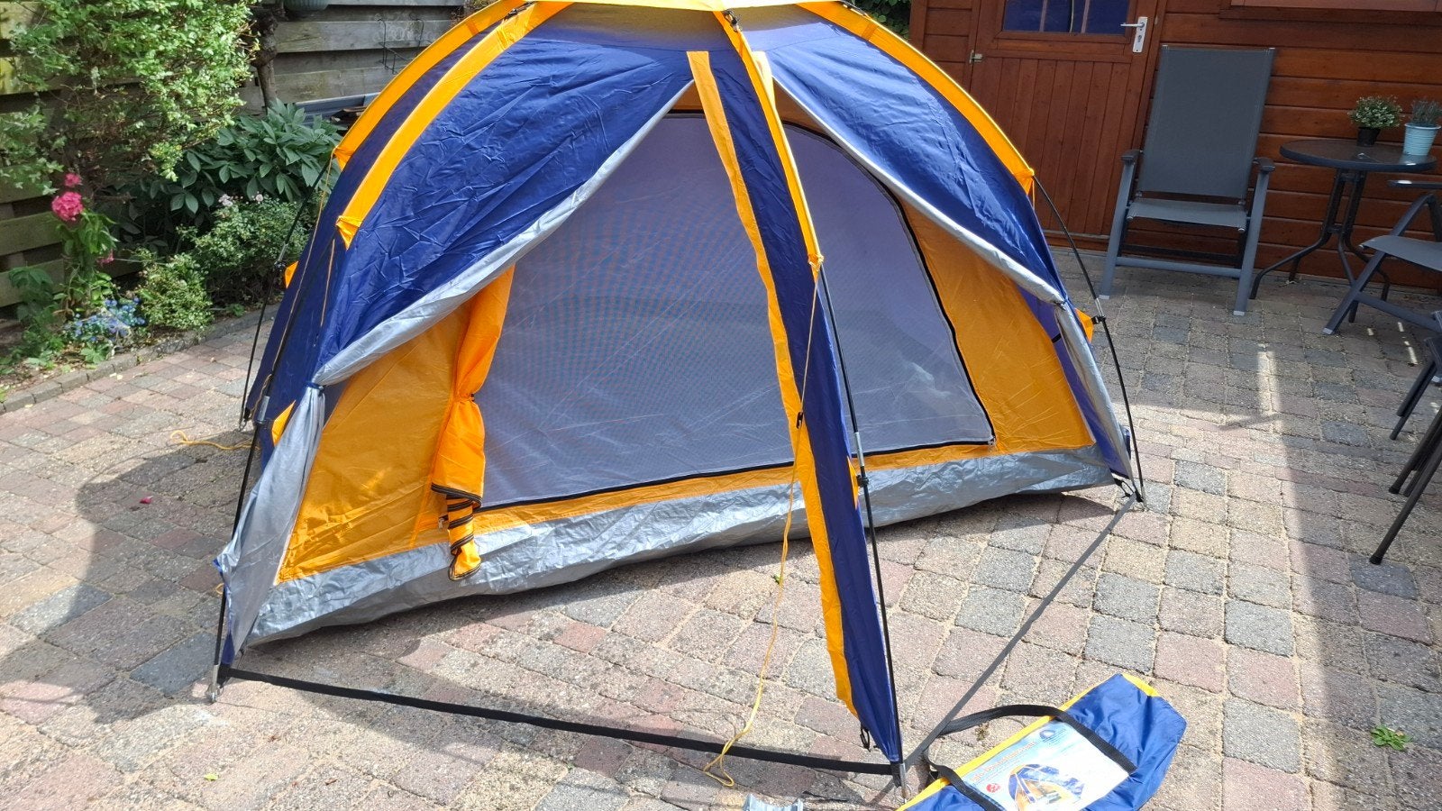 Fun Camp Iglo tent 2-3 personen, koepel trekkerstent, Ophalen of Verzenden, Gebruikt, Tot en met 3