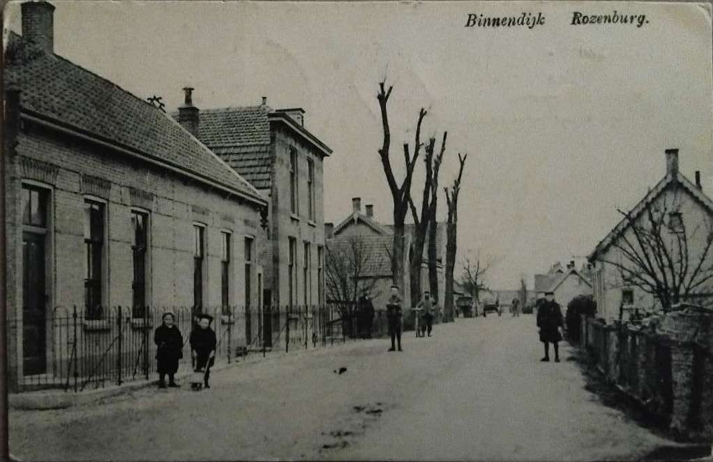 Binnendijk Rozenburg (Zuid-Holland) - Gelopen 1911, Ophalen of Verzenden, Voor 1920, Gelopen, Zuid-Holland