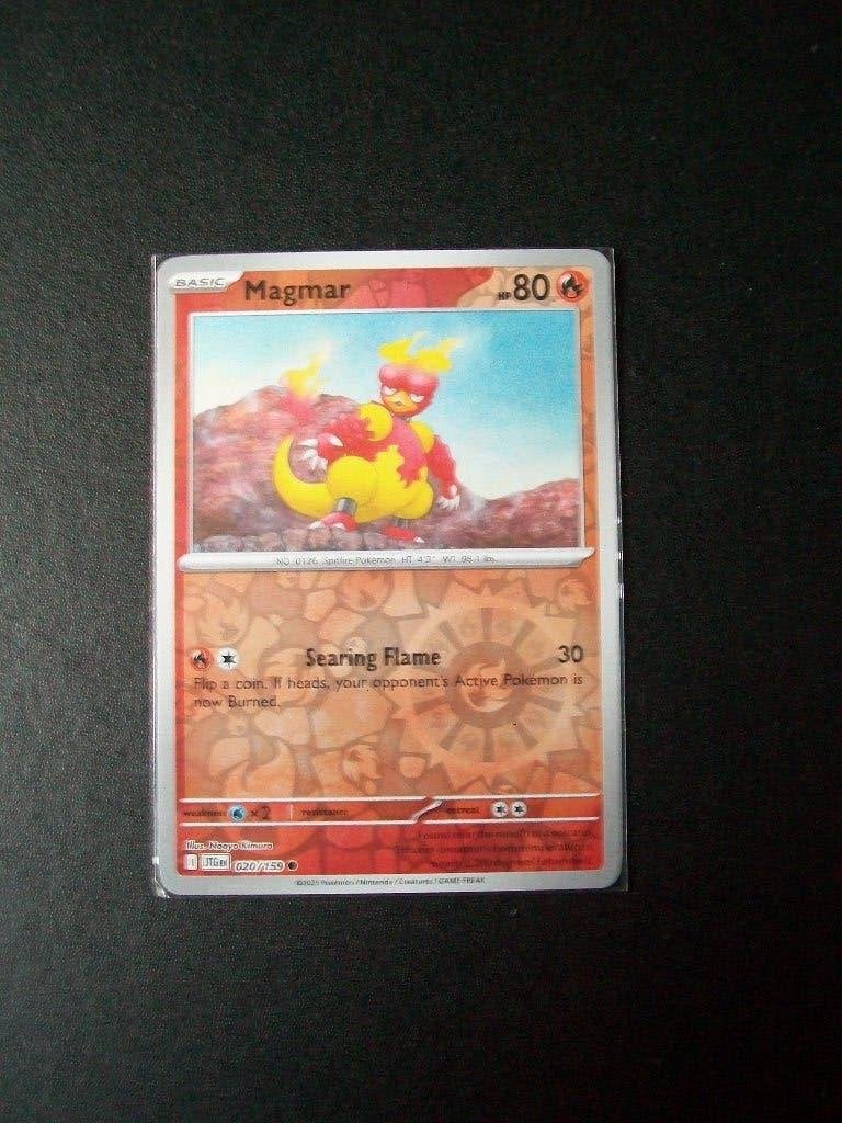 4631. Nieuwe Pokemon Kaart Holofoil MAGMAR HP 80 (020/159), Verzenden, Nieuw, Losse kaart, Foil
