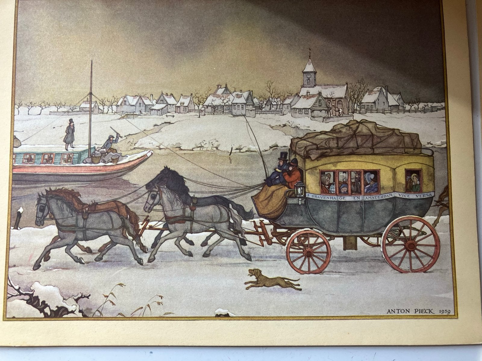 Anton Pieck Prenten Collectie - Diverse Scènes, Ophalen of Verzenden, Print, Print/reproductie, Gesigneerd