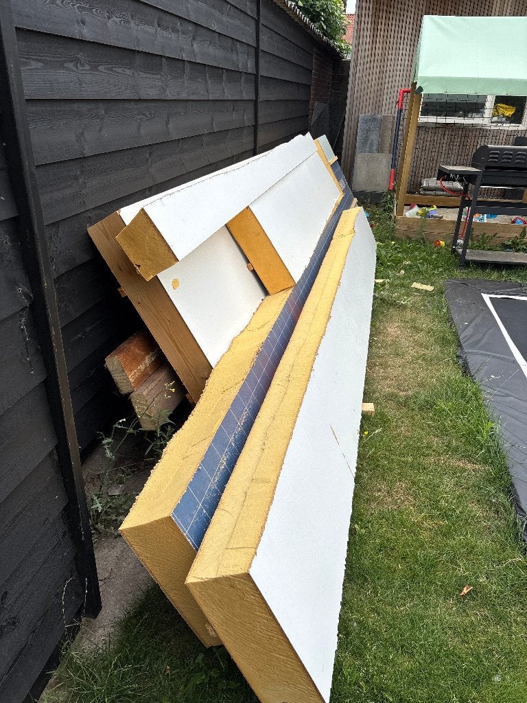 Dakplaten, Doe-het-zelf en Verbouw, Platen en Panelen, Ophalen, Zo goed als nieuw, Hout, 100 mm of meer