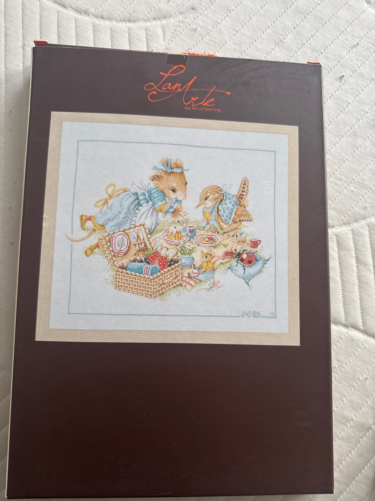 Lanarte Vera Borduurpakket - Nieuw met Aida stof, Ophalen of Verzenden, Nieuw, Handborduren, Borduurpakket