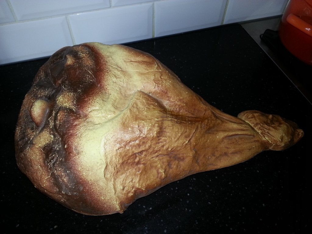 Grote parmaham (DUMMY) 52 cm, Overige typen, Ophalen of Verzenden, Zo goed als nieuw, Kunststof