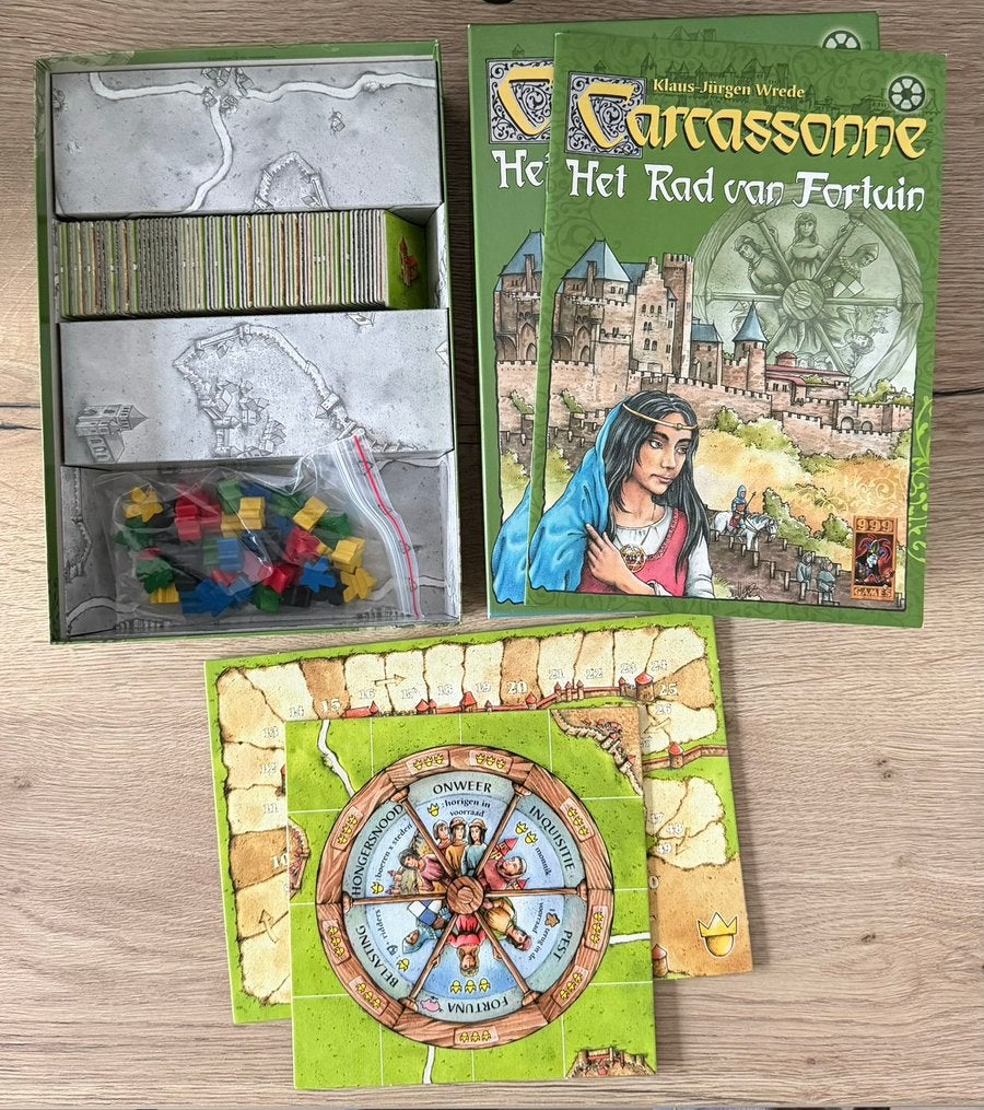 Carcassonne Het Rad van Fortuin, Hobby en Vrije tijd, Vijf spelers of meer, Ophalen of Verzenden, Gebruikt, 999 Games