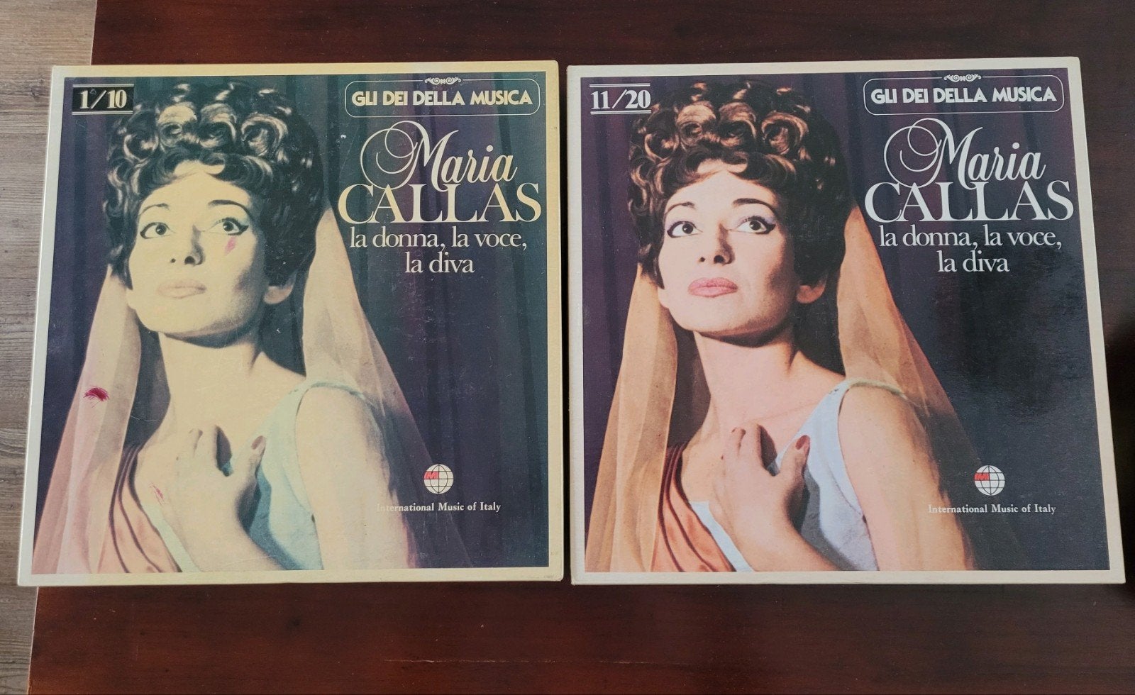 2 complete boxen, 20 lp's (1981) Maria Callas, Ophalen, Boxset, Opera of Operette, Romantiek