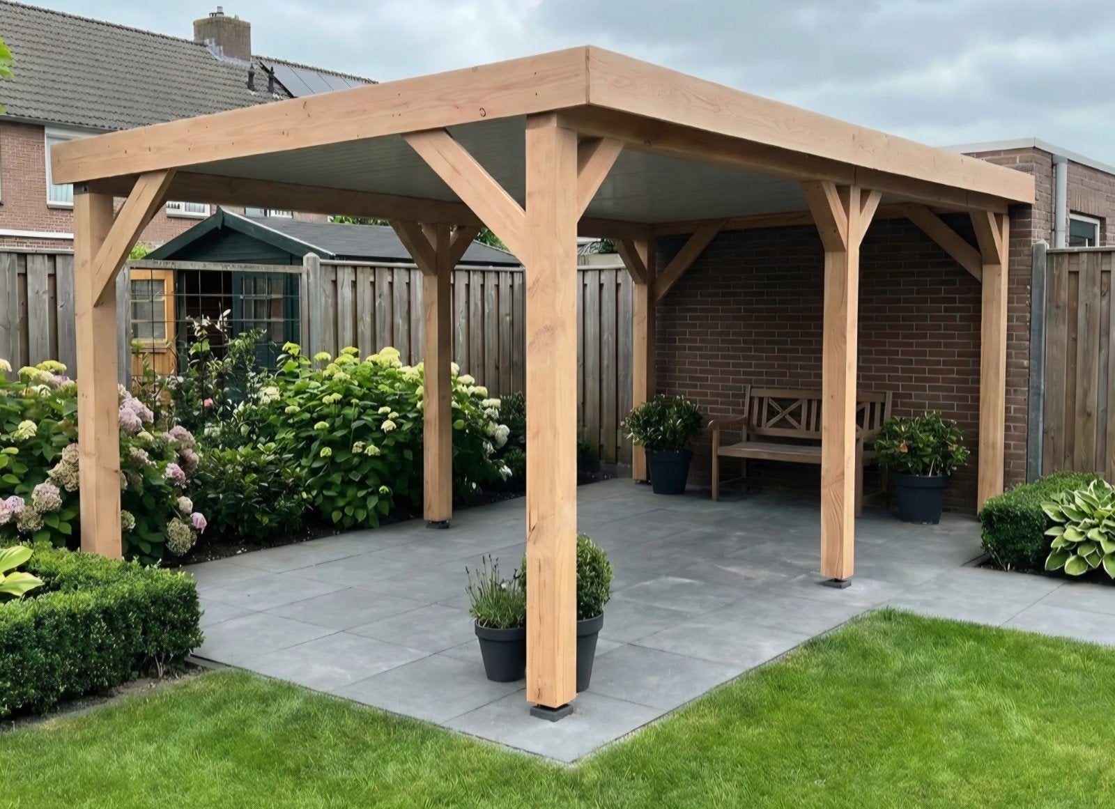 Nieuwe Douglas overkapping  400 bij 400, Ophalen of Verzenden, Nieuw, Veranda