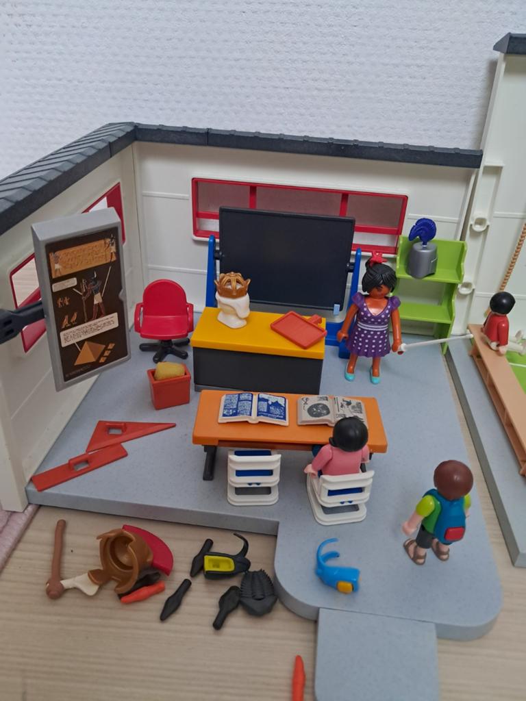 Gymzaal en leslokaal playmobil, Kinderen en Baby's, Speelgoed | Playmobil, Ophalen of Verzenden, Gebruikt