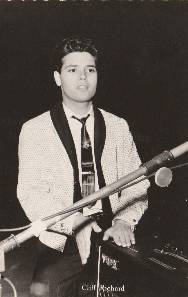 Oude Kaart Cliff Richard, Verzamelen, Verzenden, 1960 tot 1980, Ongelopen, Sterren en Beroemdheden