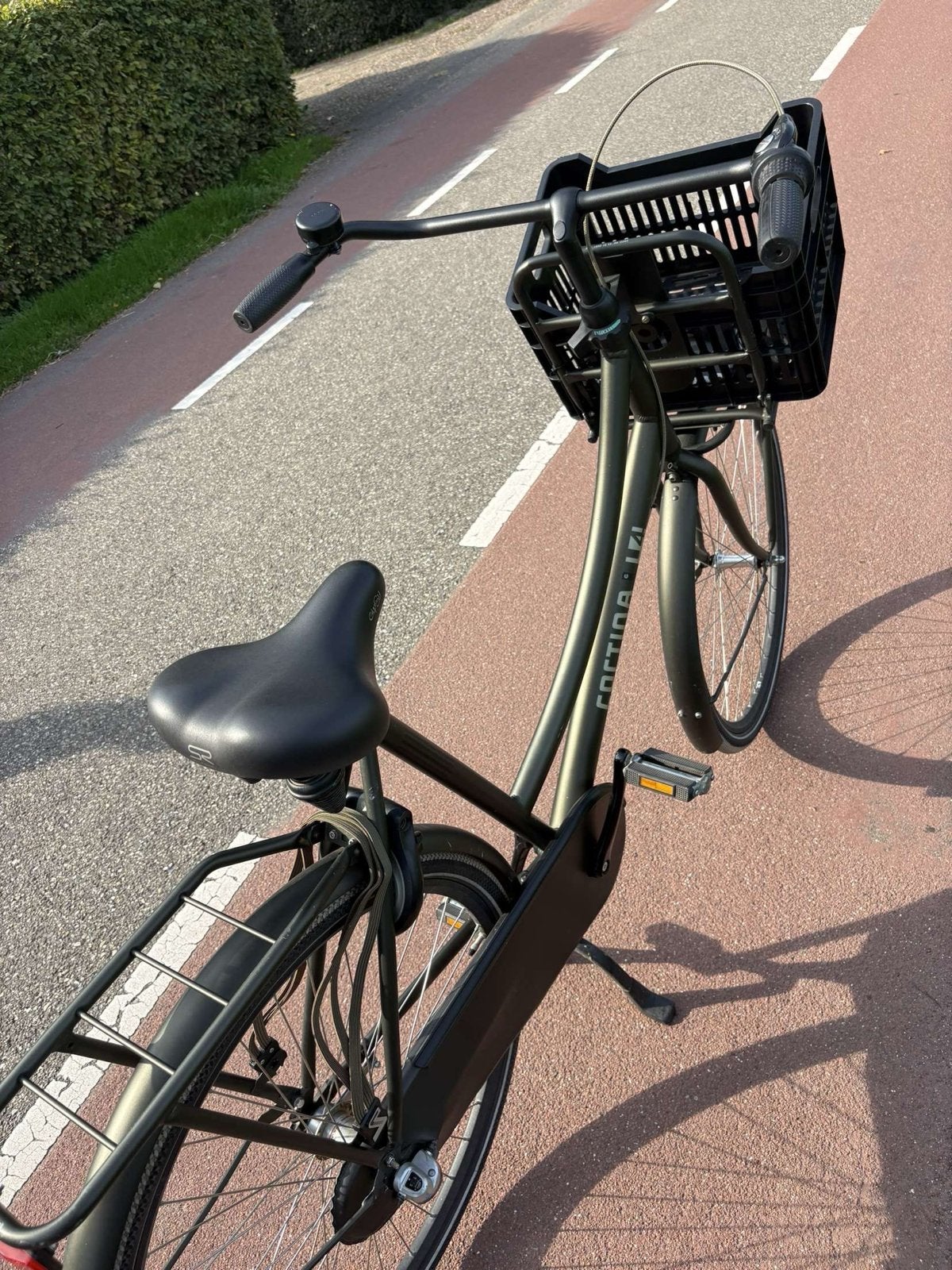 Gloednieuwe Cortina fiets met mand en slot, Velgrem, Versnellingen, Nieuw, 50 tot 53 cm