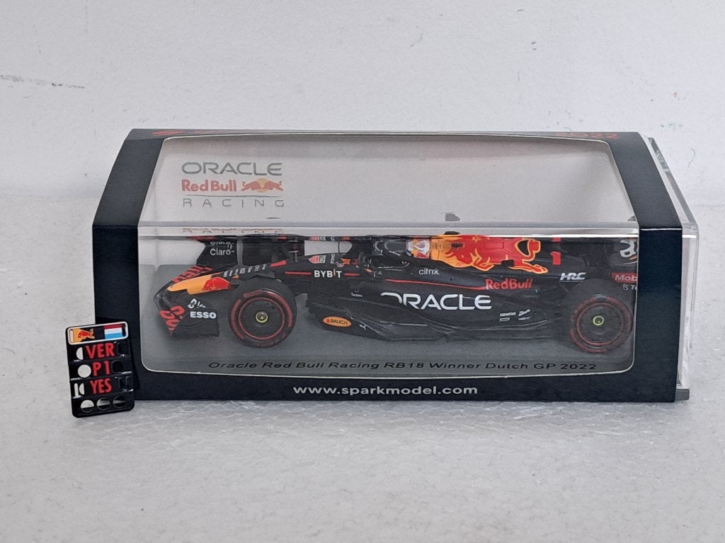 Red Bull F1 Winner Dutch GP 2022 Max Verstappen 1/43 Spark, Ophalen of Verzenden, Zo goed als nieuw, Auto, Overige merken