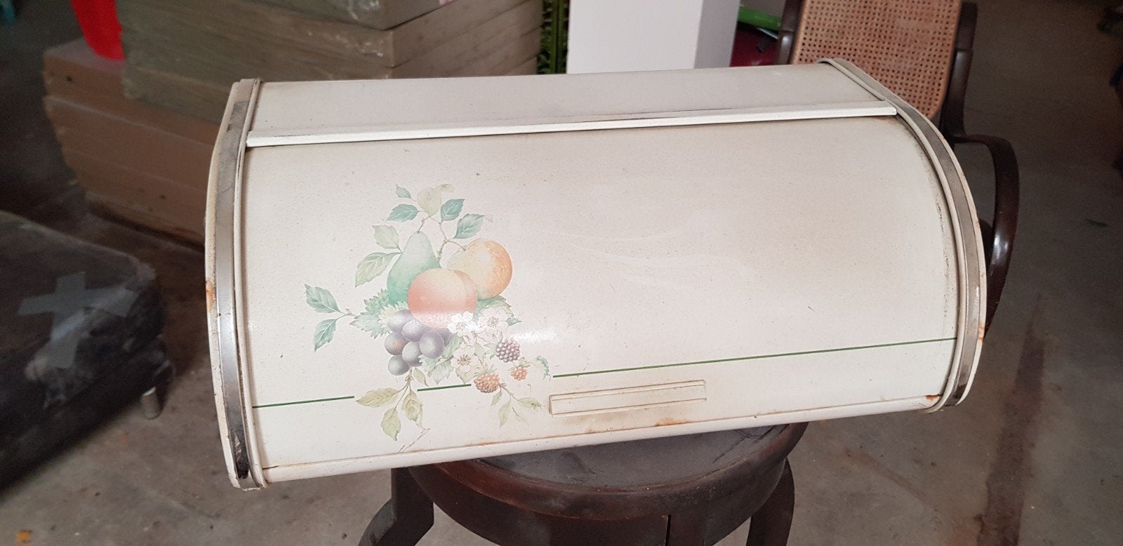vintage broodtrommel, Ophalen