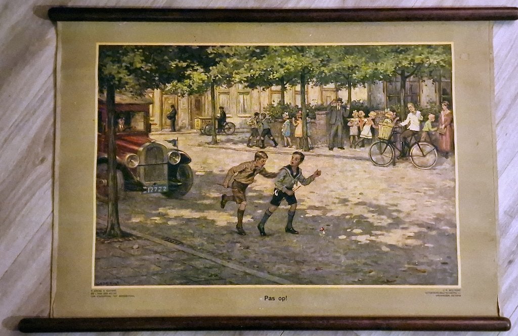 "Pas op" / J. Gabriëlse, Ophalen, Geschiedenis