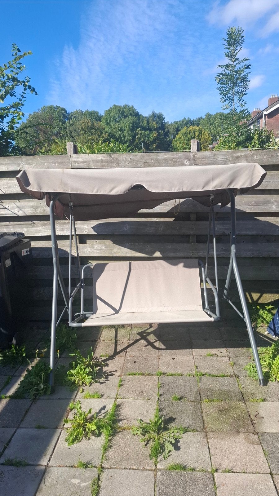 Comfortabele schommelbank voor buiten, Tuin en Terras, Ophalen, Gebruikt, Metaal, Schommelbank