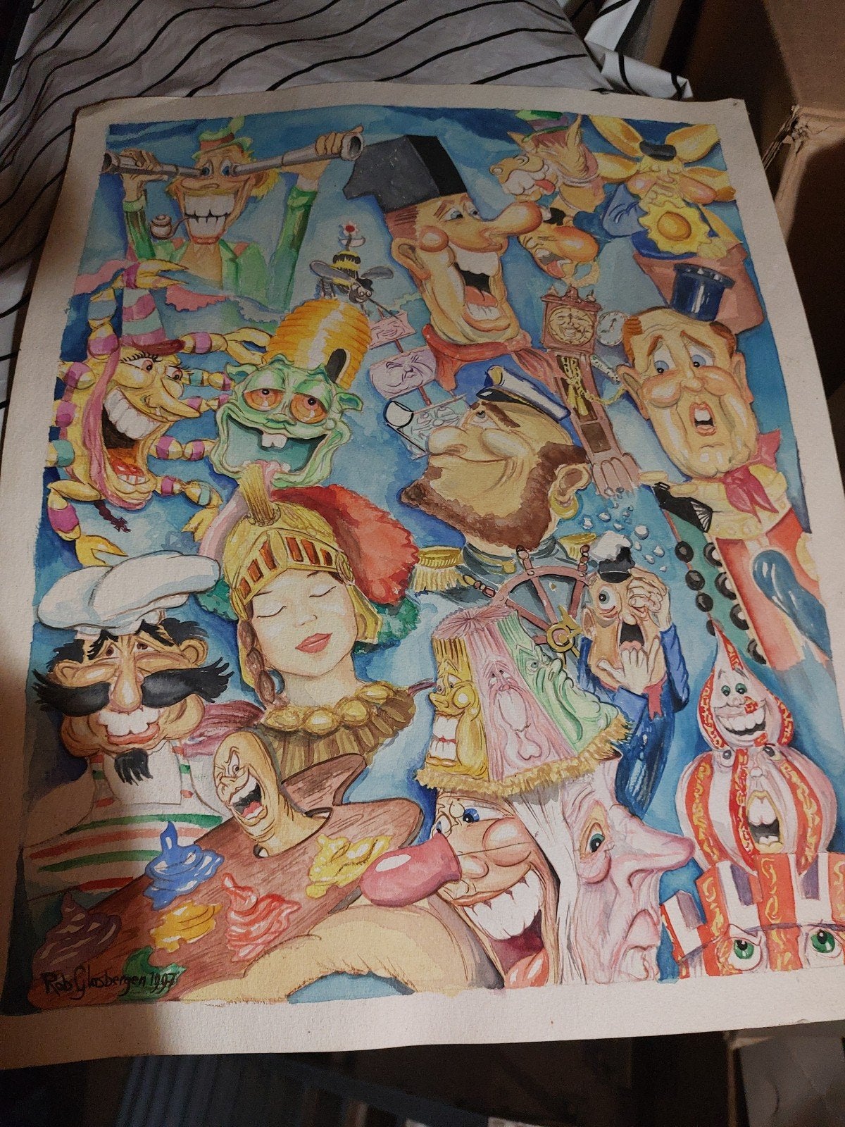 Vastenavond / vastenavend tekening, Ophalen of Verzenden