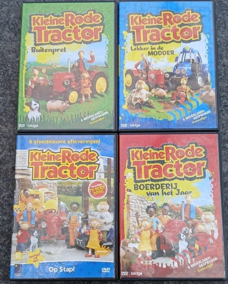 De Kleine Rode Tractor DVD Collectie - 4 DVD's, Gebruikt, Alle leeftijden, Tv-serie, Familie
