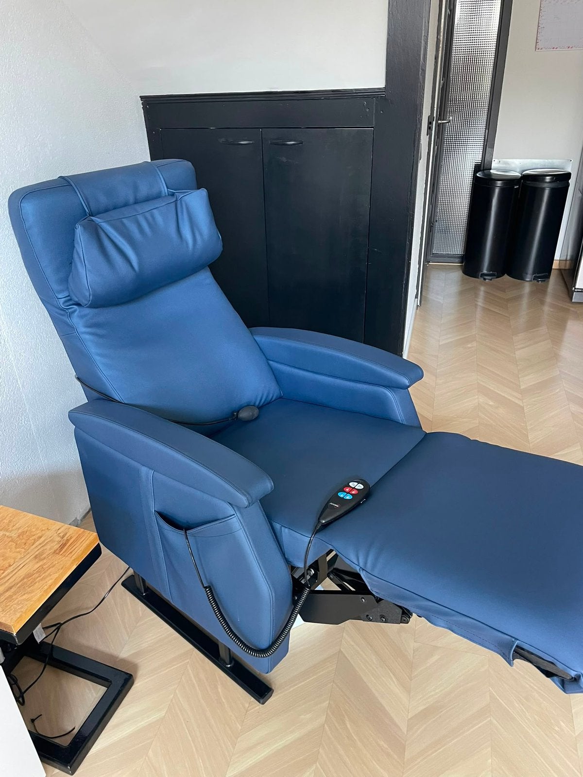 Fitform sta op stoel, Ophalen, Kunststof, Blauw, Zo goed als nieuw
