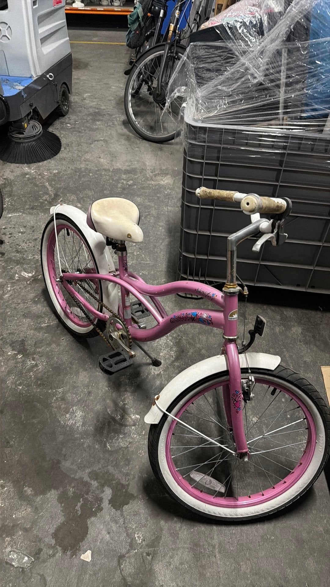 Meisjes fiets 20 inch, Ophalen, Terugtraprem, Gebruikt, Staal